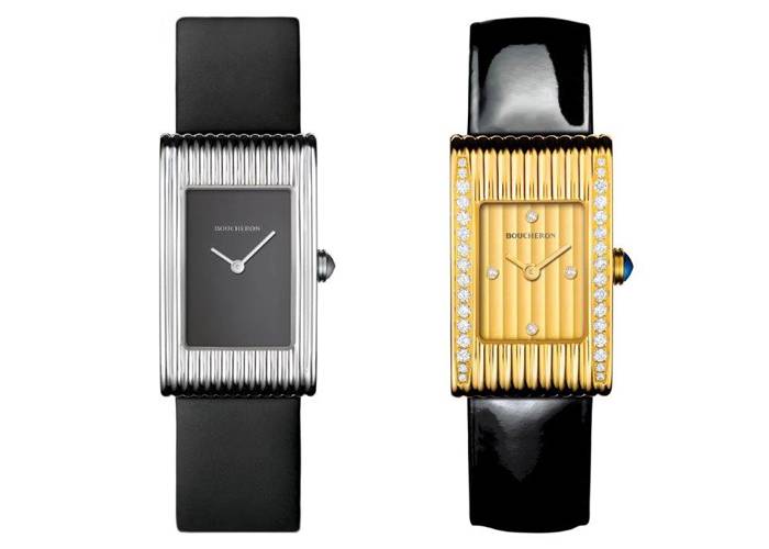 El reloj Boucheron Reflet está disponible en variedad de medidas y acabados