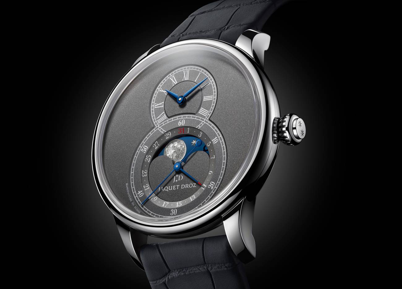 El Jaquet Droz Grande Seconde Moon recibe una nueva Anthracite Edition