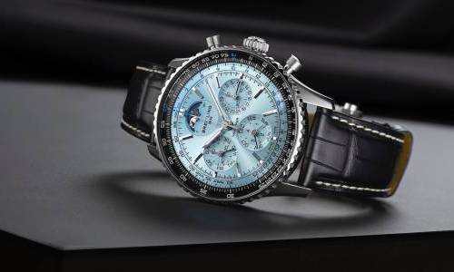 El nuevo cronógrafo con calendario perpetuo Navitimer B19 azul hielo de Breitling