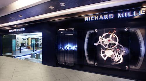 El exterior de la boutique de Richard Mille en Kuala Lumpur