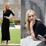 Diane en el lanzamiento del film de Jaeger-LeCoultre en Nueva York