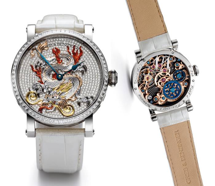La pieza relojera de Grieb & Benzinger y la Marcus Boutique, el White Dragon Pavé 