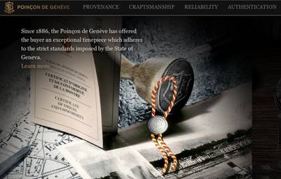 El portal dedicado al Poinçon de Genève