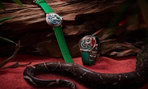 Jaquet Droz presenta dos piezas únicas Ophidian Hour Red Gold