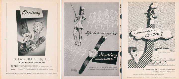 Anuncios de Breitlin en las revistas de Europa Star desde 1950