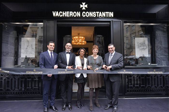 La apertura de la boutique Parisina com Yann Bouillonnec, Jean-Yves di Martino, Christelle Konan, Brigitte Lefèvre & Juan-Carlos Torres