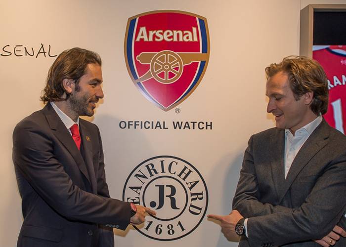 Robert Pires y Bruno Grande en BaselWorld 2014