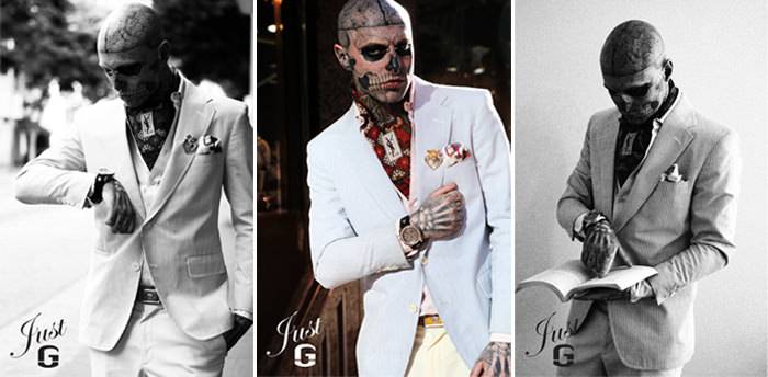 Campaña del Just G Watch mostrando al «Zombie Boy»