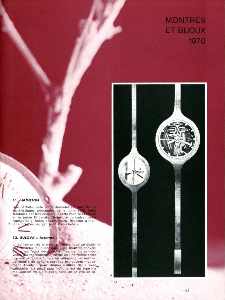 El legendario reloj electrónico Accutron de Bulova, en una caja que es sorprendente por decir lo menos, presentado en la exposición de Ginebra.