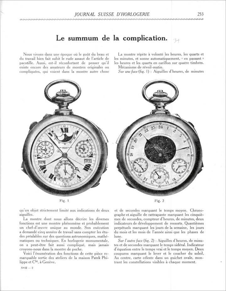 El “Graves”, aún no conocido por ese nombre, apareció en el Journal Suisse d'Horlogerie en 1932.