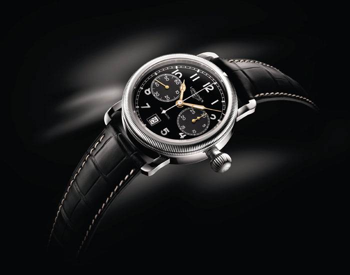 The Longines Avigation Oversize Crown Elegancia Combinada