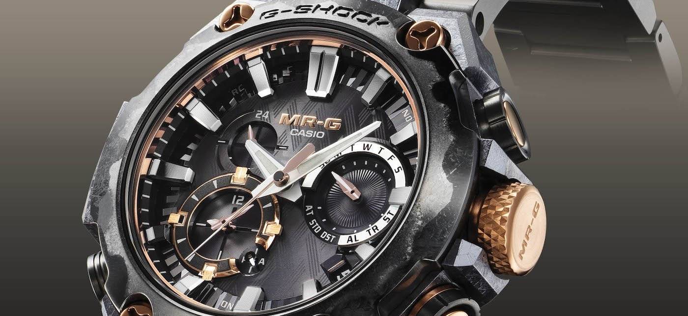 Nuevo modelo MR-G de Casio con estética de espada katana Japonesa