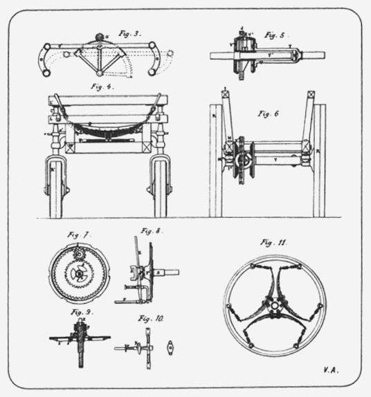 1828: Onésiphore Pecqueur ideó un mecanismo que regula las fuerzas motrices al permitir que ambas ruedas del mismo eje giren a diferentes velocidades. Esta fue la invención del diferencial.