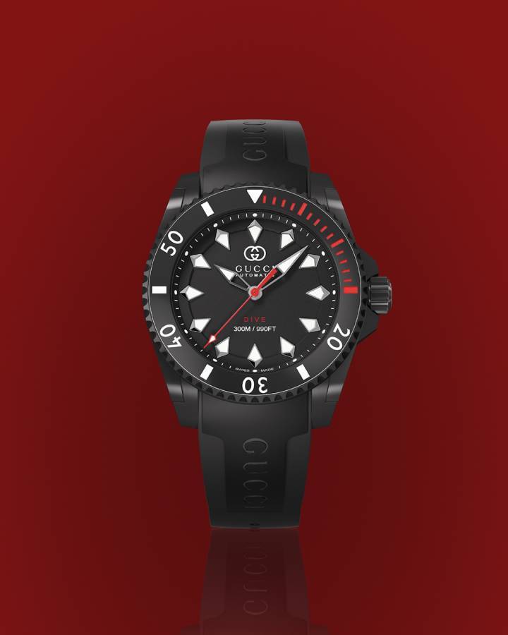 Gucci lanza una nueva campaña para su colección de relojes Dive