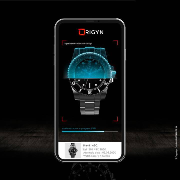Una aplicación para teléfonos inteligentes permite tomar una foto de un reloj (o de cualquier objeto físico) para identificarlo y autenticarlo, y para establecer su procedencia, origen y propietario.