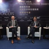 (De izquierda a derecha) Richard Mille, CEO de Richard Mille, David von Gunten, CEO de Audemars Piguet (Hong Kong), Alain Li, CEO de Richemont Asia Pacifico y Fabienne Lupo, Preidenta y Directora Ejecutiva de la FHH 