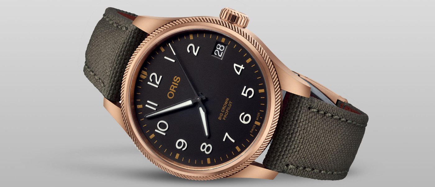 El Oris Big Crown ProPilot Big Date ahora en bronce