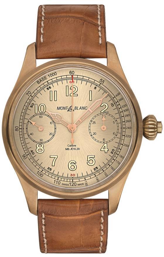El giro vintage en bronce de Montblanc