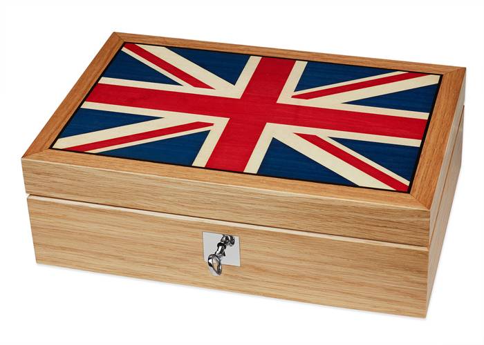 Una patriótica caja para el reloj Great Britain