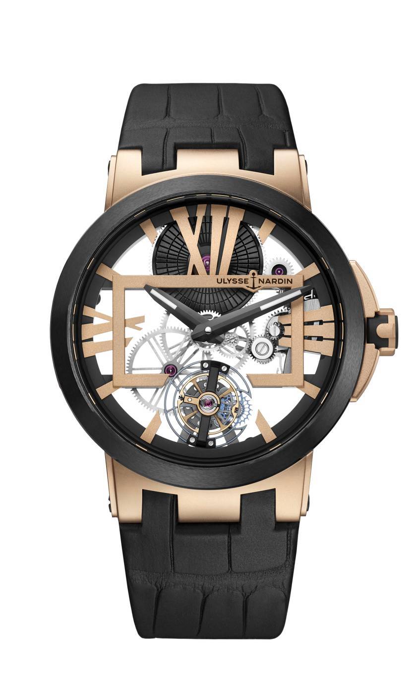 Executive Skeleton Tourbillon en Oro Rosa de Ulysse Nardin