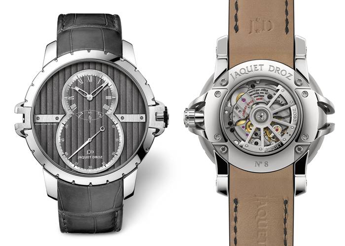 Grande Seconde SW Côtes de Genève de Jaquet Droz (Frontal y Reverso)