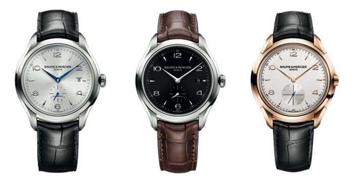 De Izquierda a Derecha: el Baume & Mercier Clifton 10052, Clifton 10053 y Clifton 10060