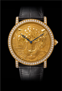 ROTONDE PANTHÈRE EN GRANULATION de Cartier
