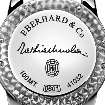 Fondo de la caja del Tazio Nuvolari Solo Tempo de Eberhard & Co.