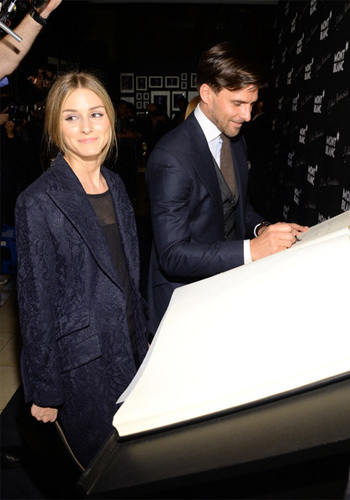 Olivia Palermo y Johannes Huebl en el evento de Montblanc - Abril 2014