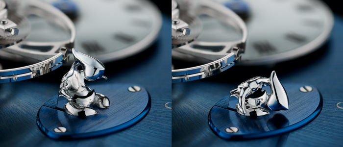 La reserva de marcha de la Legacy Machine No. 1, creada como una colaboración entre MB & F y el artista chino Xia Hang
