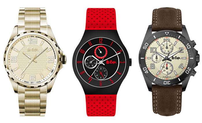 De Izquierda a Derecha: Holyport, Derby & Norwich timepieces de Lee Cooper Watches
