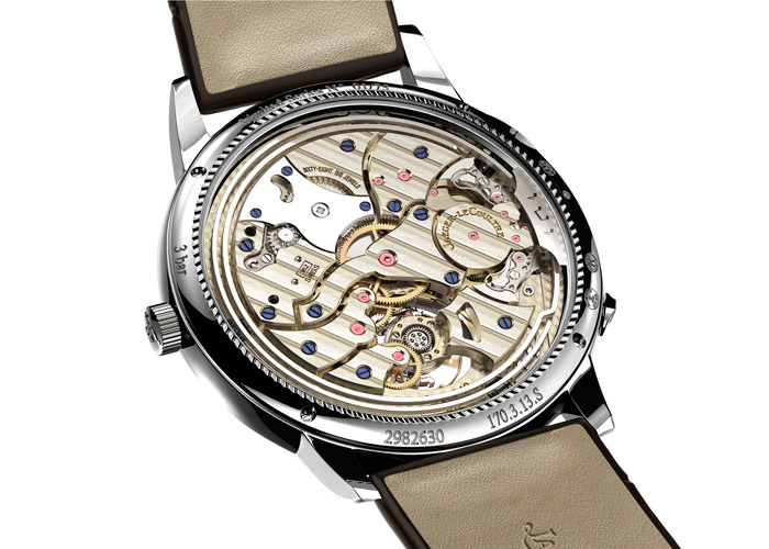 El reverso del Master Ultra Thin Minute Repeater Flying Tourbillon