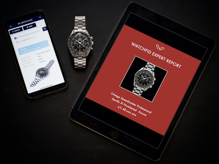 La plataforma WatchFID ofrece relojes de colección, acompañados de un certificado Blockchain y un informe pericial en formato de libro impreso y digital.
