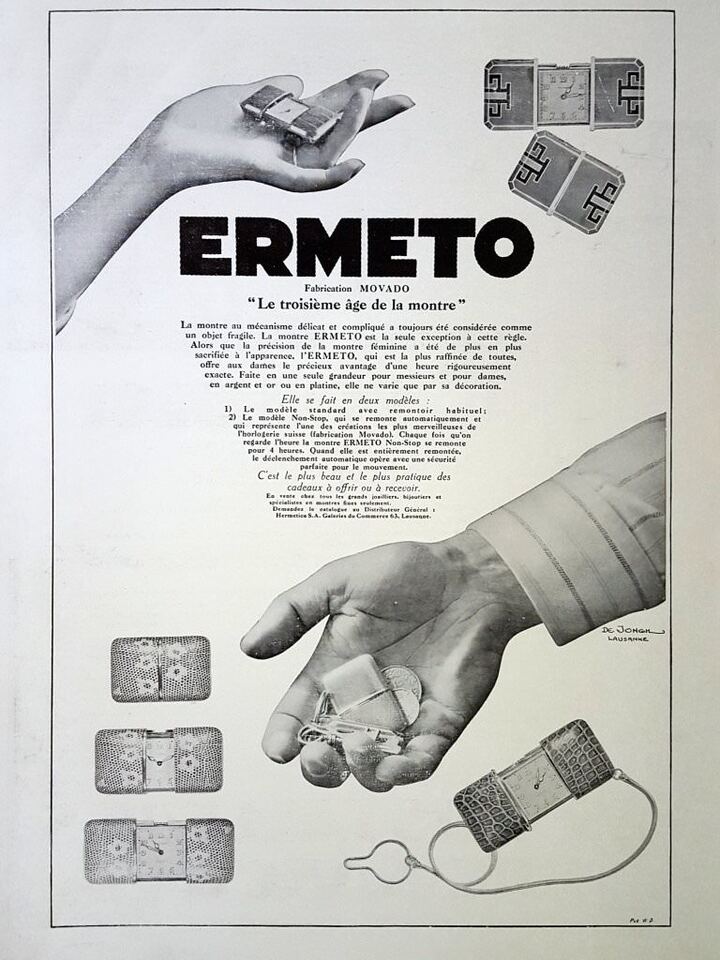 Anuncio vintage del Movado Ermeto 