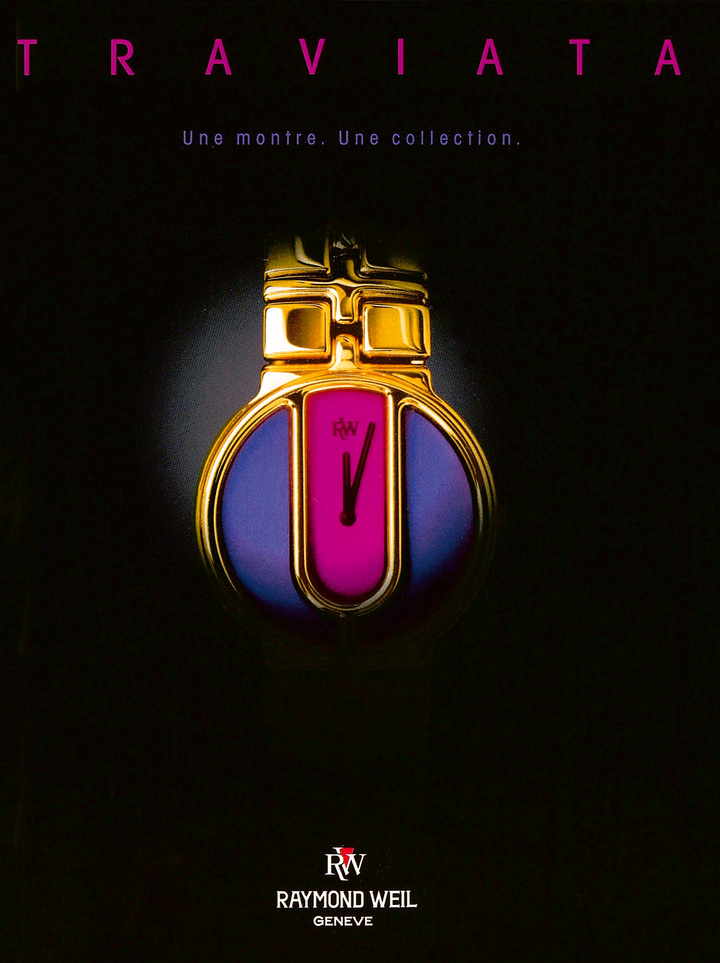 Anuncio de Raymond Weil de la década de 1990. ©Archivos Europa Star